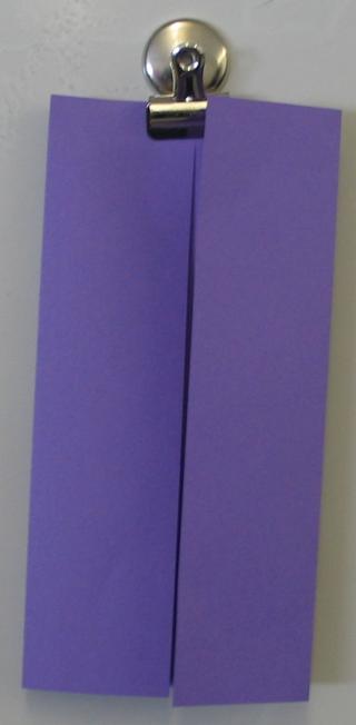 This is a photo of one of the paper folding steps.