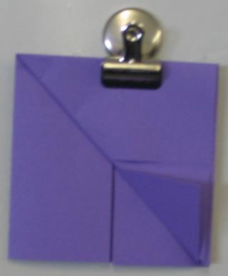 This is a photo of one of the paper folding steps.