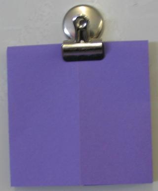 This is a photo of one of the paper folding steps.