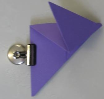 This is a photo of one of the paper folding steps.